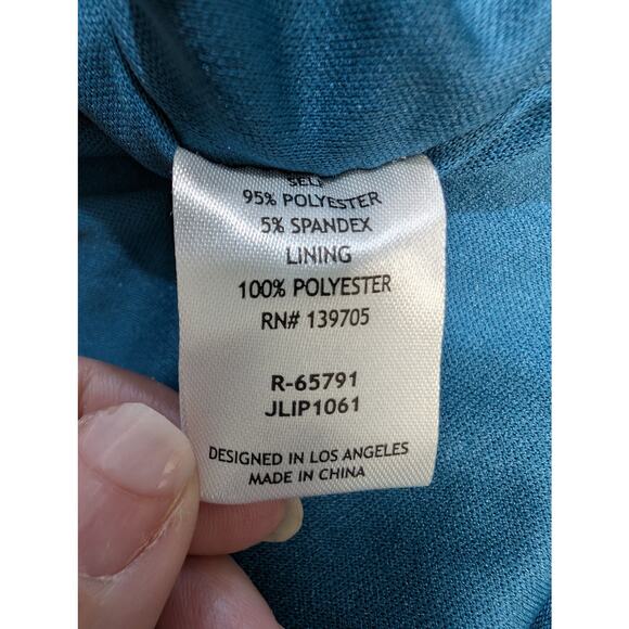 Emerald Sundae Teal One-Shoulder Ruched Bodycon Dress Size 14 - Picture 10 of 10